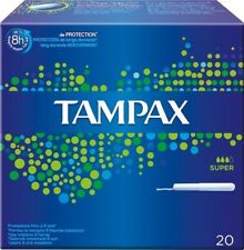 absorbent tampax super blue box x20